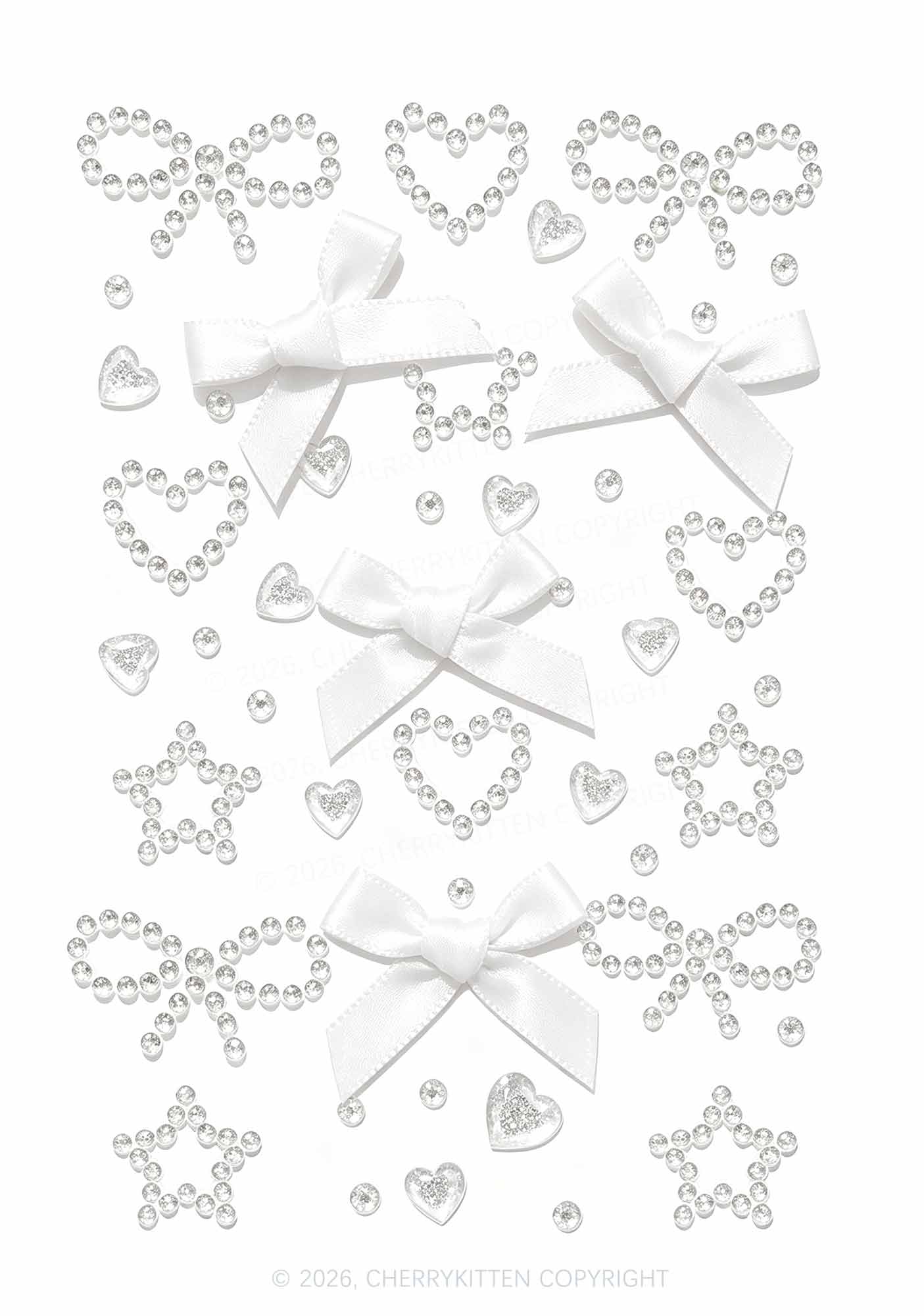 1pc Butterfly Rhinestone Y2K Face Sticker Cherrykitten