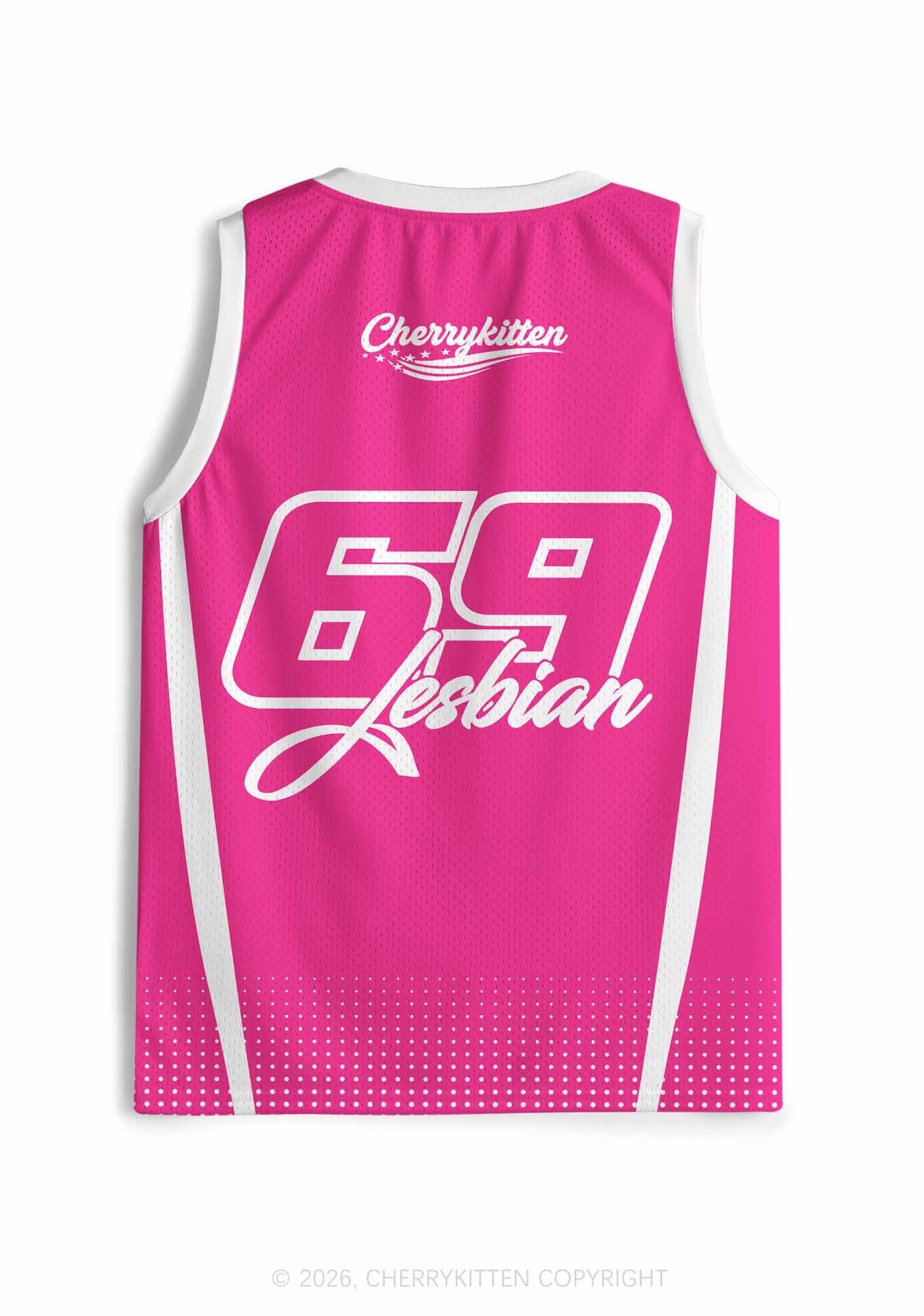 Im Not Lesbian But My Wife Is Pride Y2K Sport Jersey Tank Cherrykitten