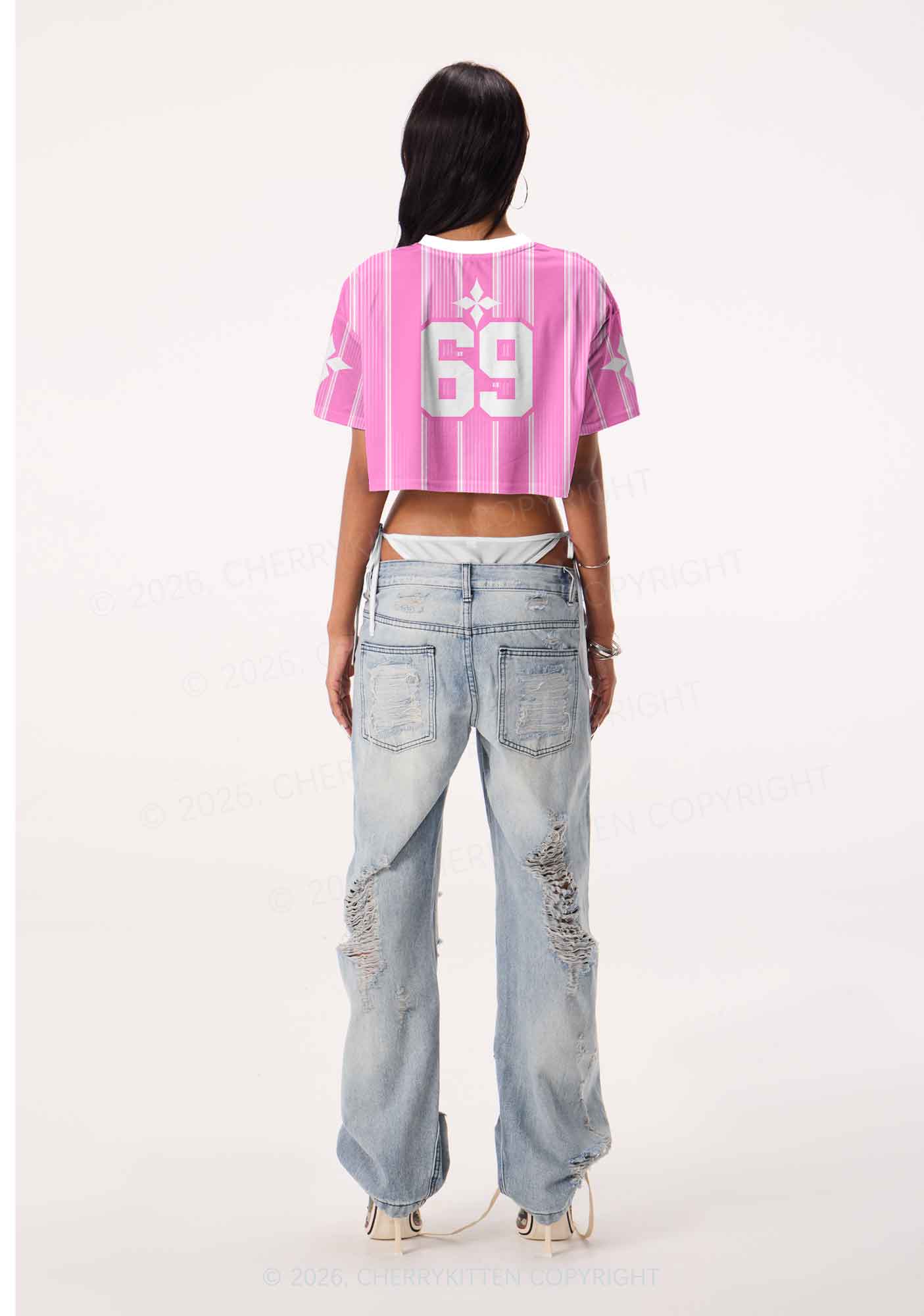 Fag Princess Pride Y2K Crop Sport Jersey Shirts Cherrykitten