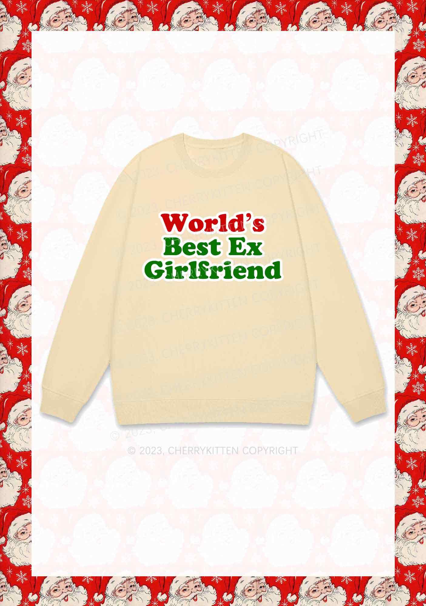 Best Ex Girlfriend Christmas Y2K Sweatshirt Cherrykitten