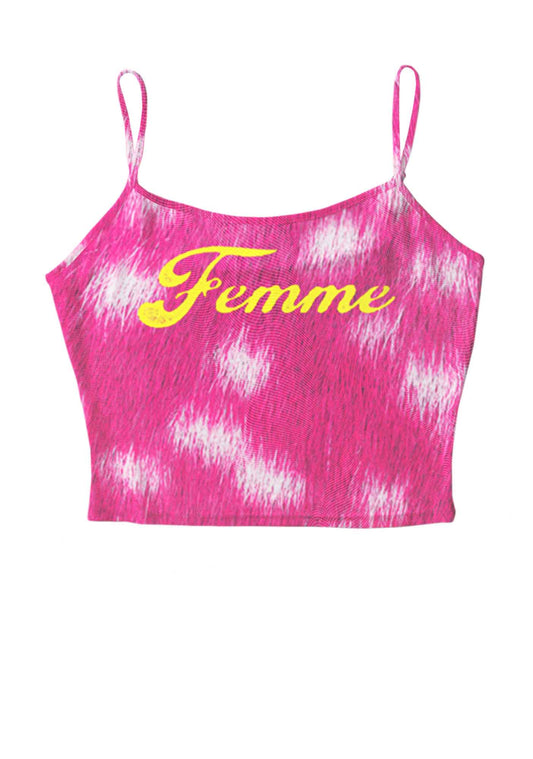 Femme And Rosy Fur Y2K Mesh Cami Tank Cherrykitten