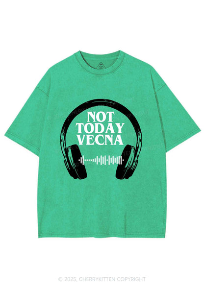 Custom Spotify Code Not Today Y2K Shirts Washed Tee Cherrykitten