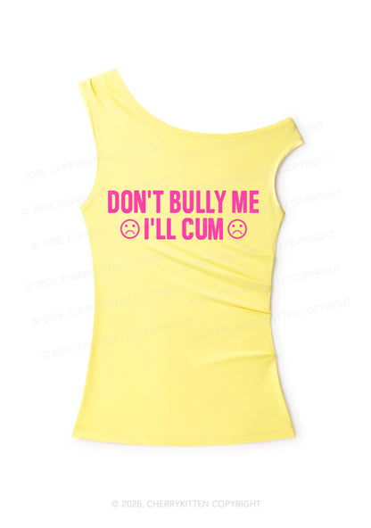 Dont Bully Me Y2K Off Shoulder Tank Top Cherrykitten
