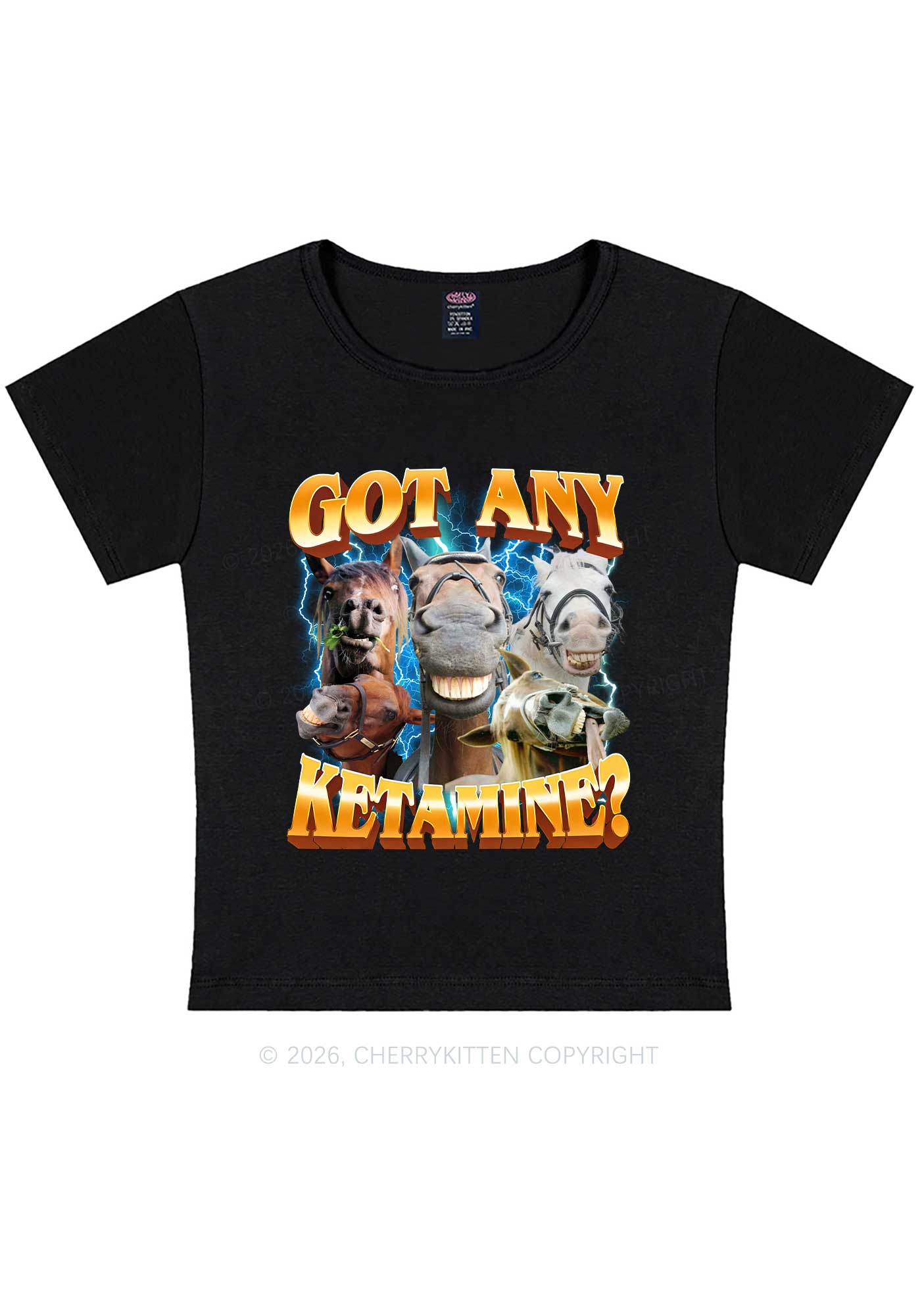 Got Any Kxxamine Y2K Baby Tee Cherrykitten