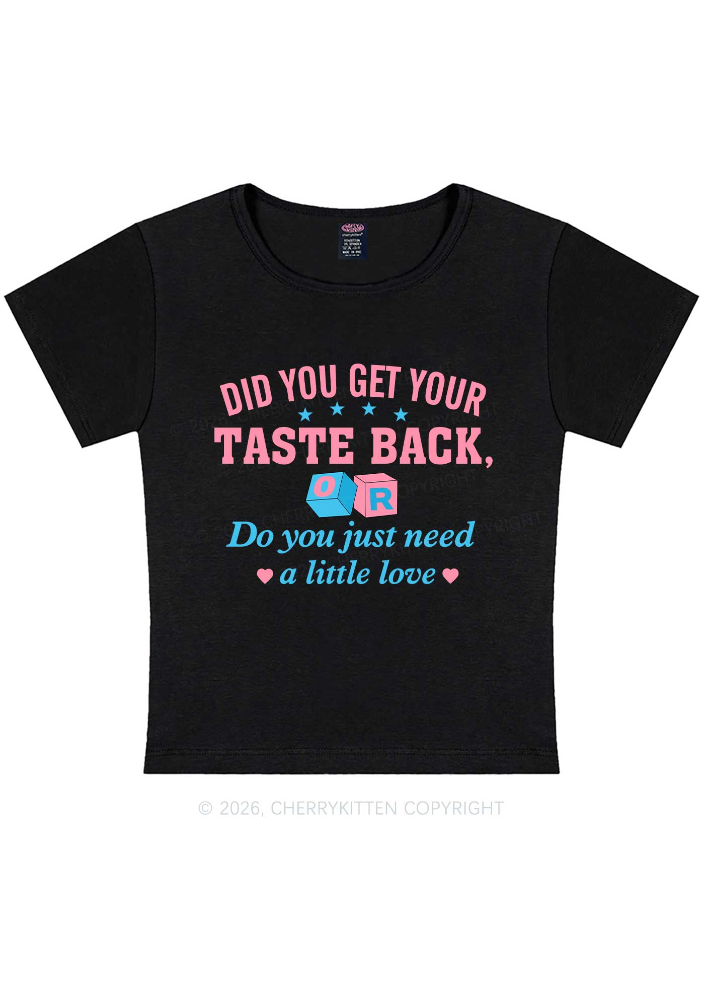 Get Your Taste Back Y2K Baby Tee Cherrykitten