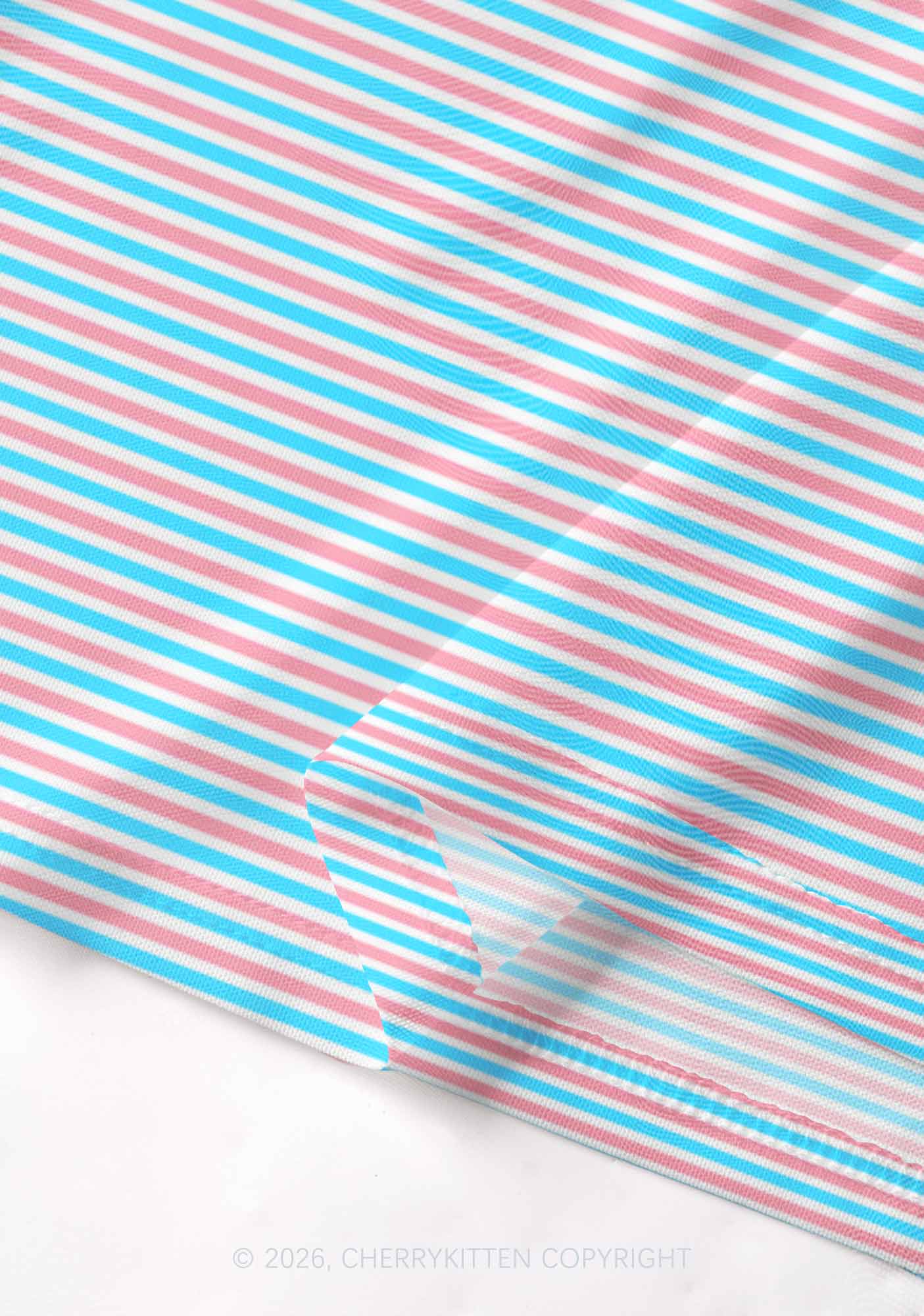 Trans Stripes Pride Y2K Mesh Cami Tank Cherrykitten