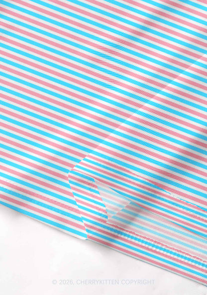 Trans Stripes Pride Y2K Mesh Cami Tank Cherrykitten