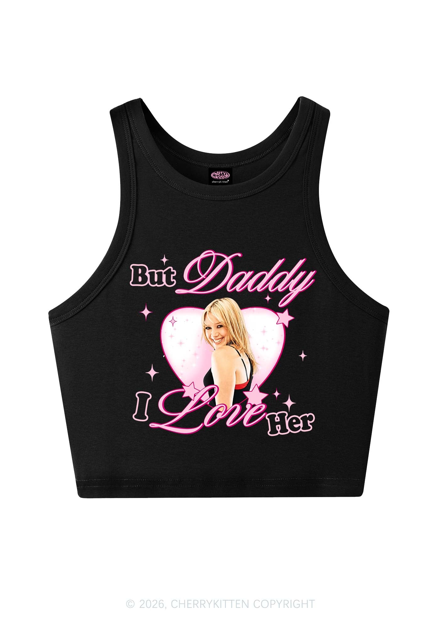 But Daddy I Love Her HD Y2K Crop Tank Top Cherrykitten