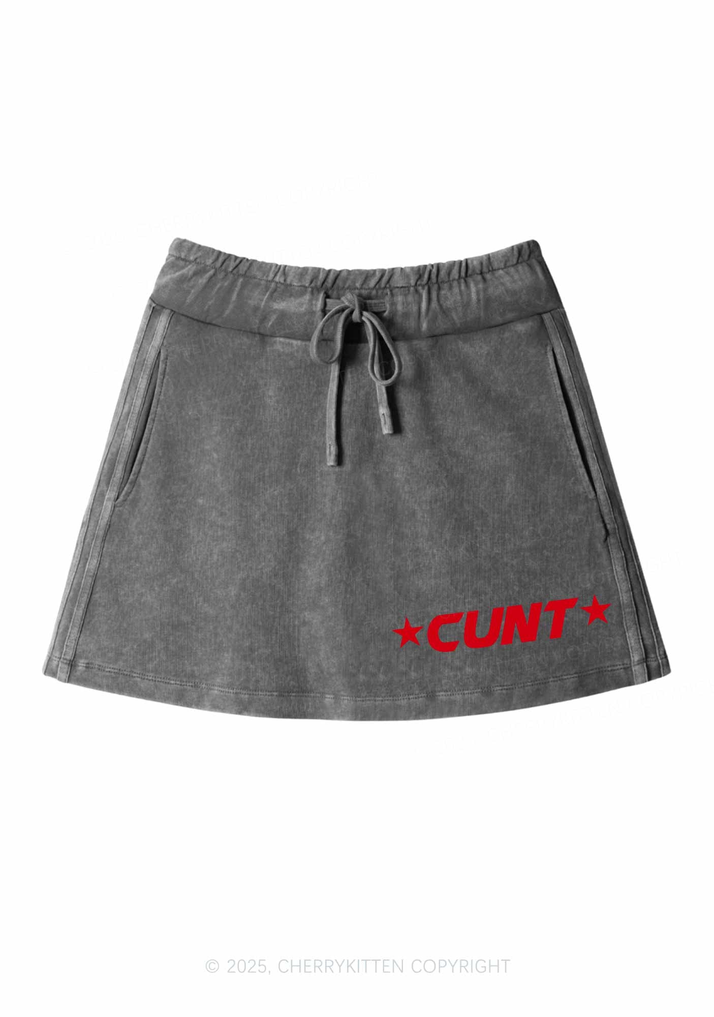 Star Count Y2K Washed Mini Skirts Cherrykitten