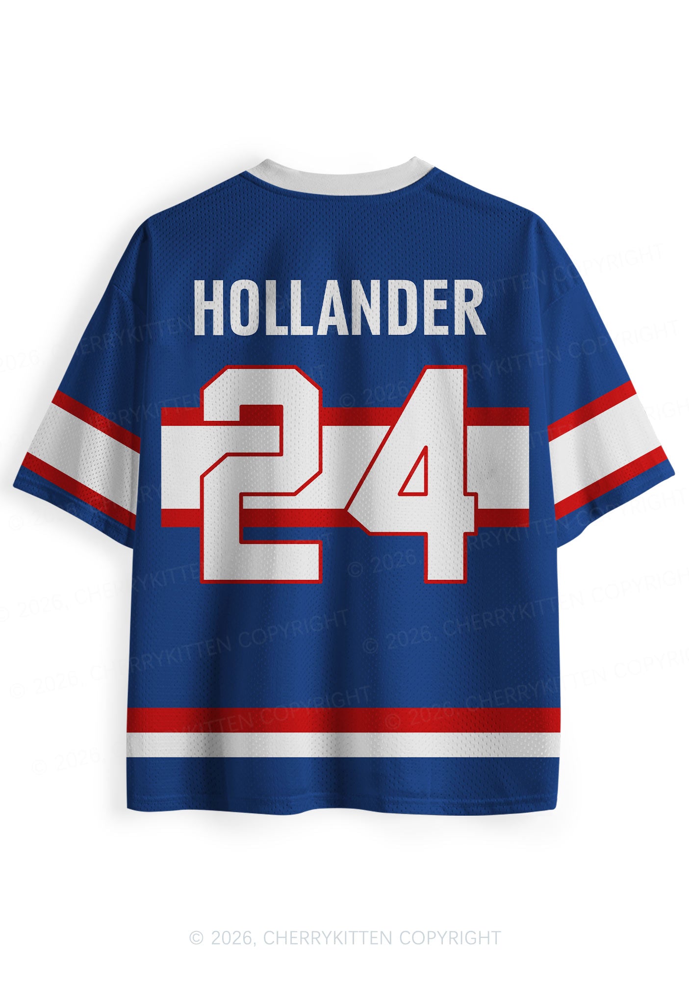 Blue Hockey Boys Kissing HR Y2K Sport Jersey Shirts Cherrykitten