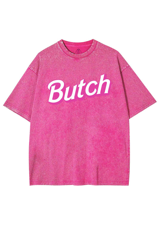 Pink Butch Y2K Shirts Washed Tee Cherrykitten