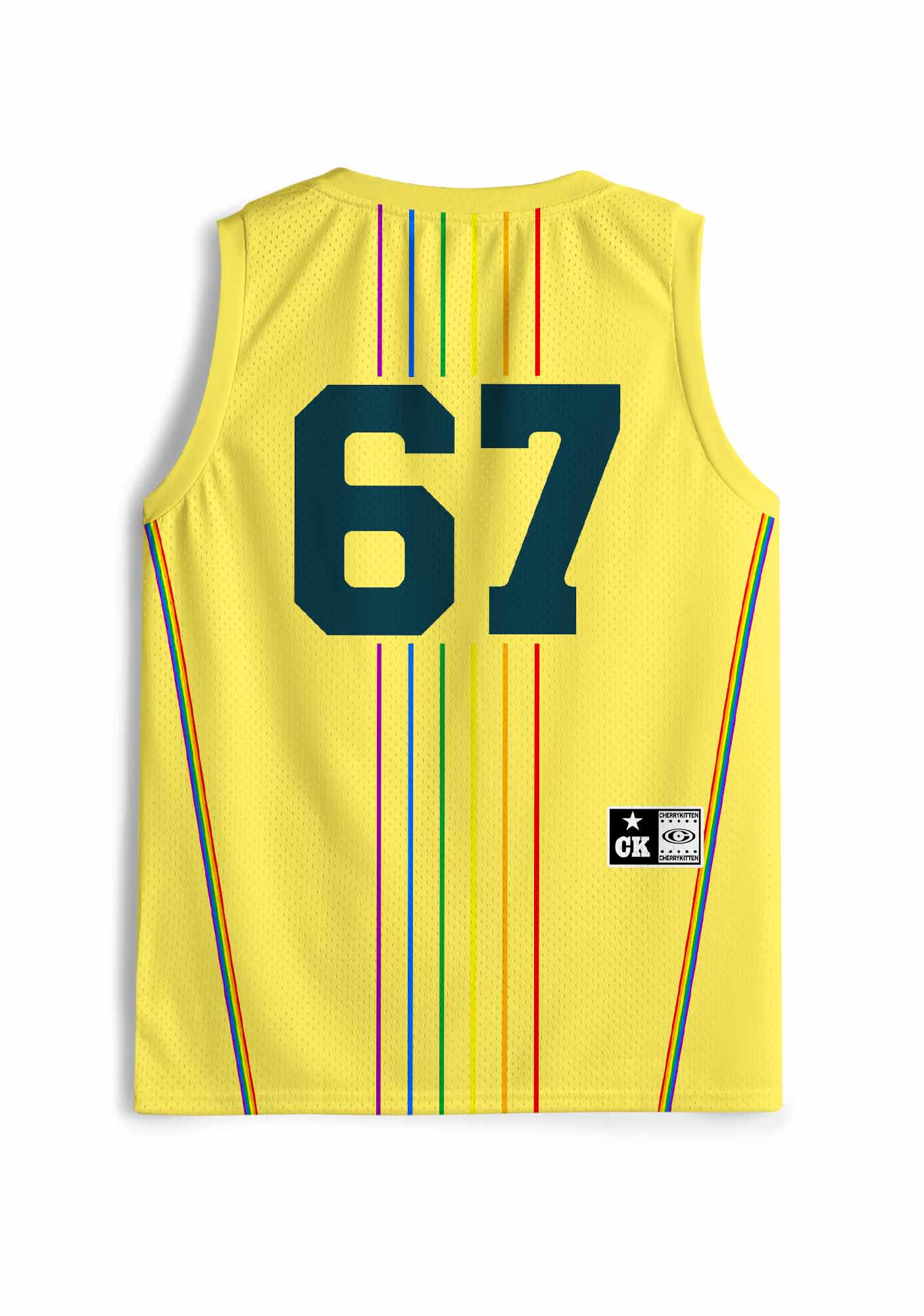 Yellow I Suffer From Gay Thoughts Pride Y2K Sport Jersey Tank Cherrykitten