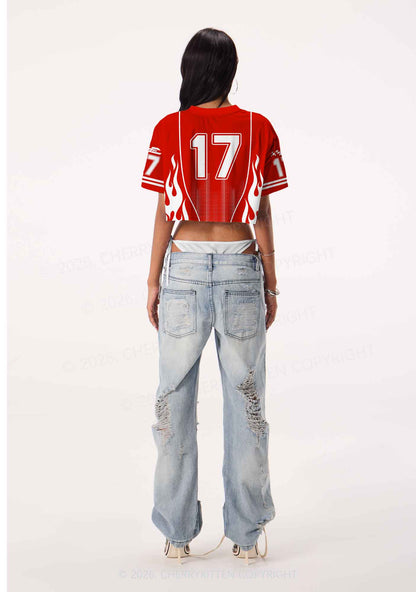 Hot Girls Love Girls Pride Y2K Crop Sport Jersey Shirts Cherrykitten
