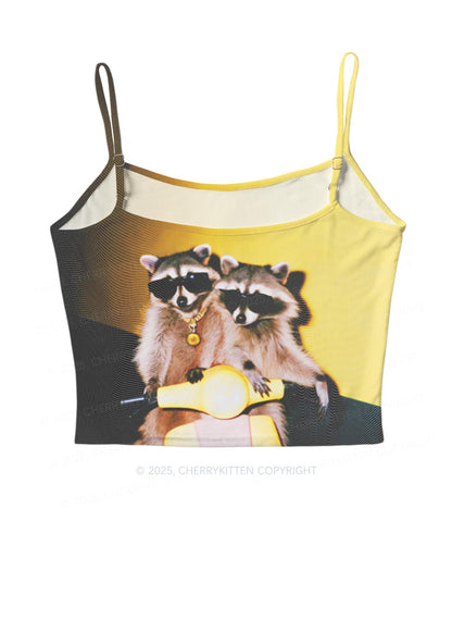 Raccoon Riders Y2K Mesh Cami Tank Cherrykitten