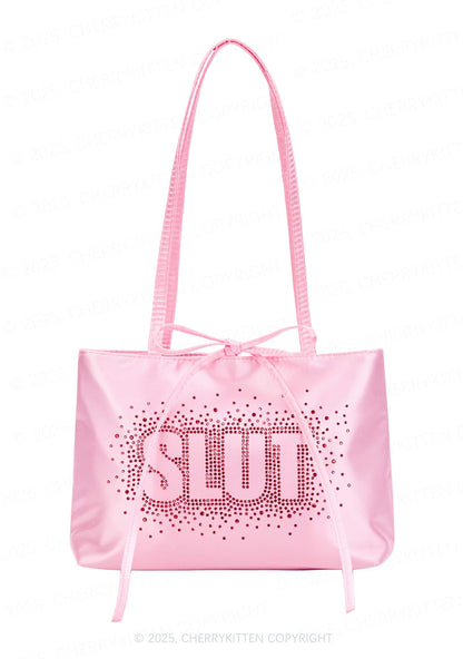 Rhinestone Special Slxt Y2K Satin Bags Cherrykitten