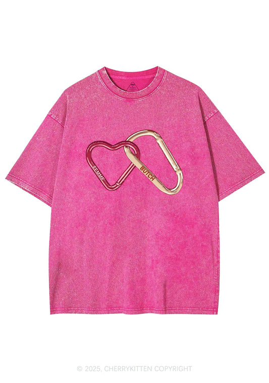 Femme Butch Y2K Shirts Washed Tee Cherrykitten