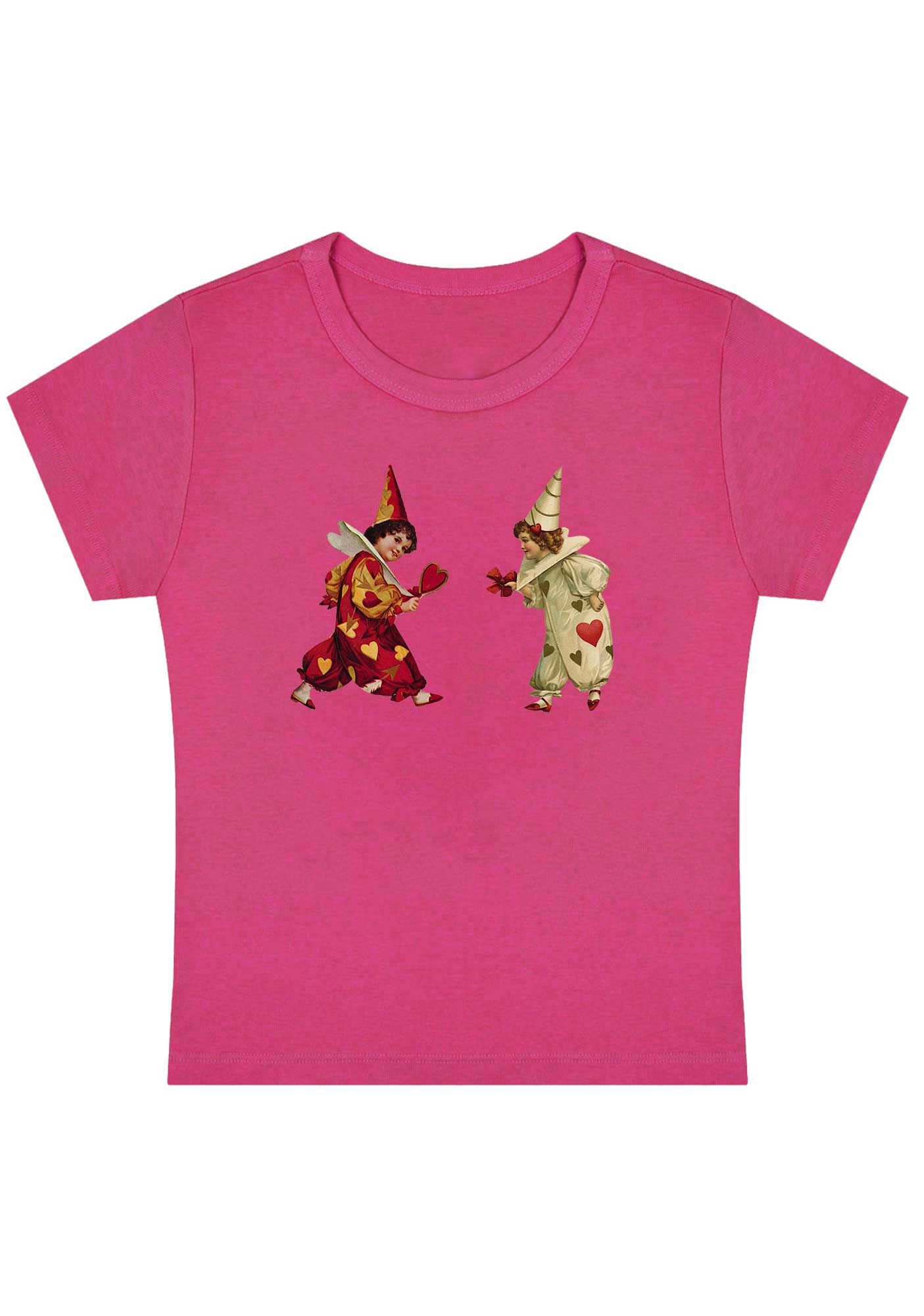 Heart Bow Knot Kids Y2K Baby Tee