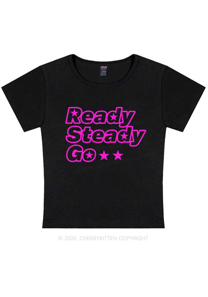 Ready Steady Go Y2K Baby Tee Cherrykitten