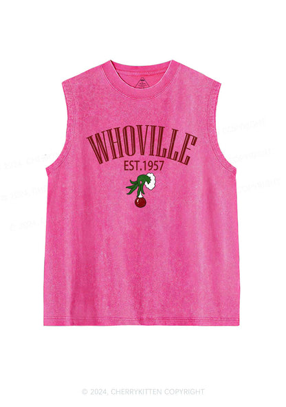Christmas Whoville Y2K Washed Tank Cherrykitten