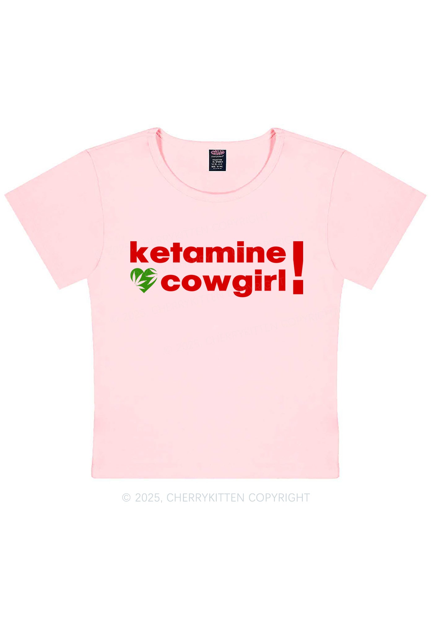 K Cowgirl Y2K Baby Tee Cherrykitten