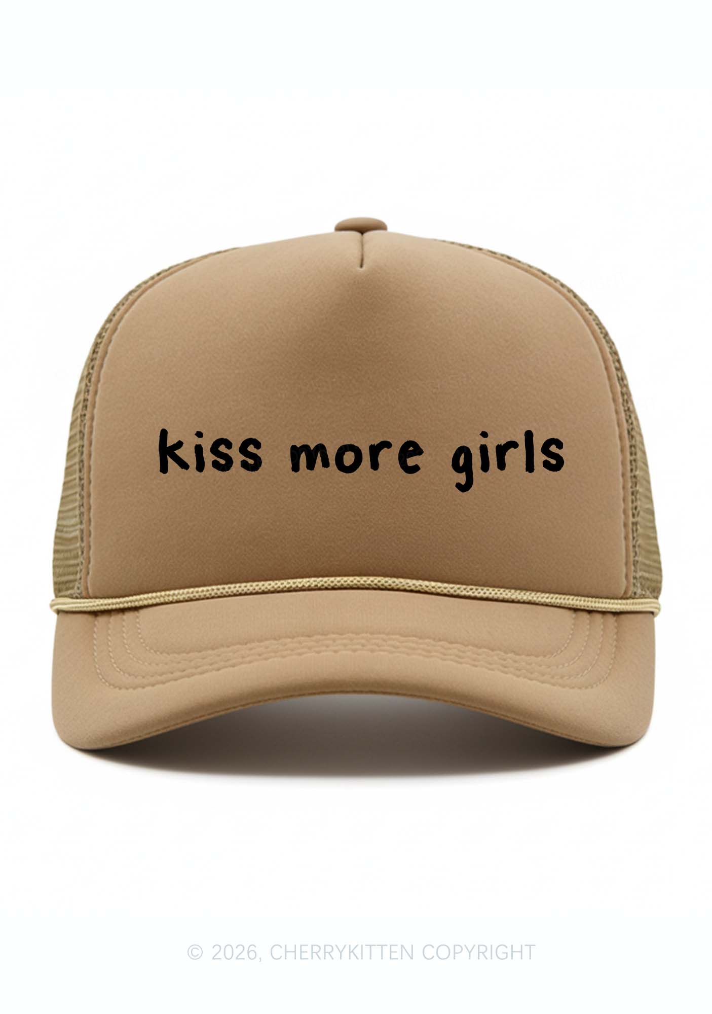 Kiss More Girls Pride Y2K Trucker Hat Cherrykitten