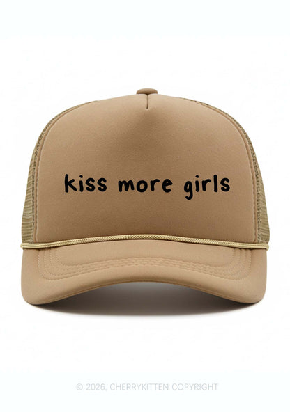 Kiss More Girls Pride Y2K Trucker Hat Cherrykitten