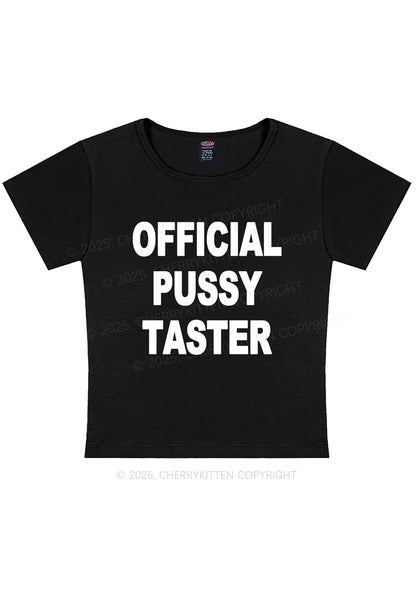 Official Puxxy Taster Y2K Baby Tee Cherrykitten