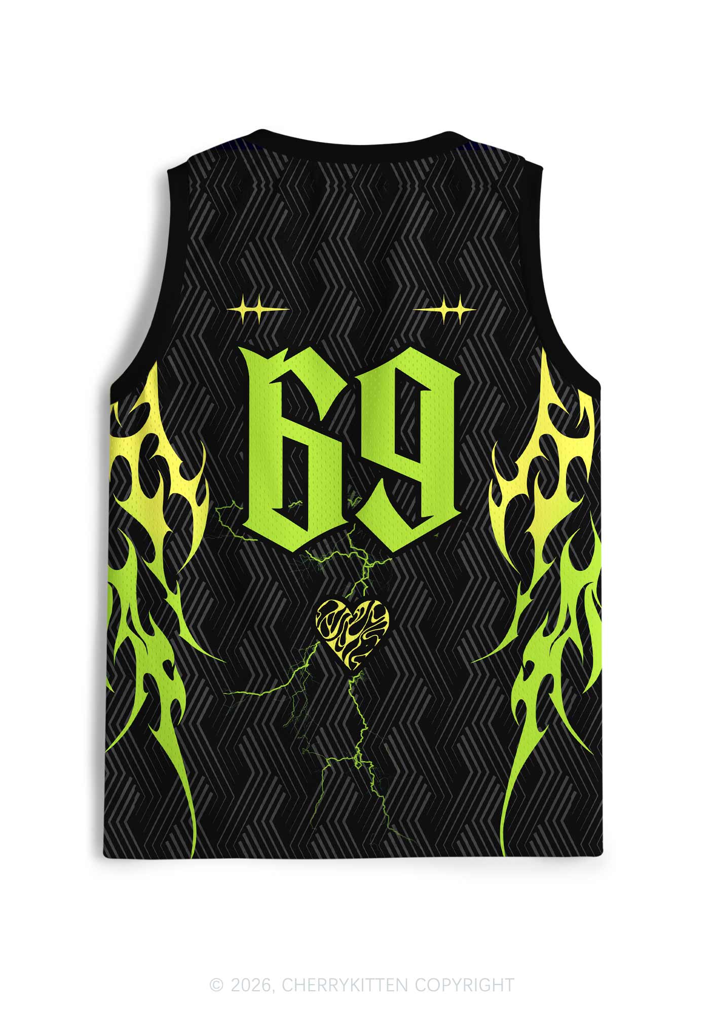 Green Gothic Fag Princess Pride Y2K Sport Jersey Tank Cherrykitten