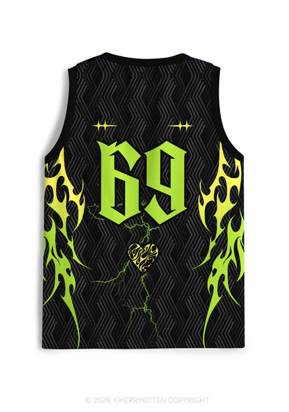 Green Gothic Fag Princess Pride Y2K Sport Jersey Tank Cherrykitten