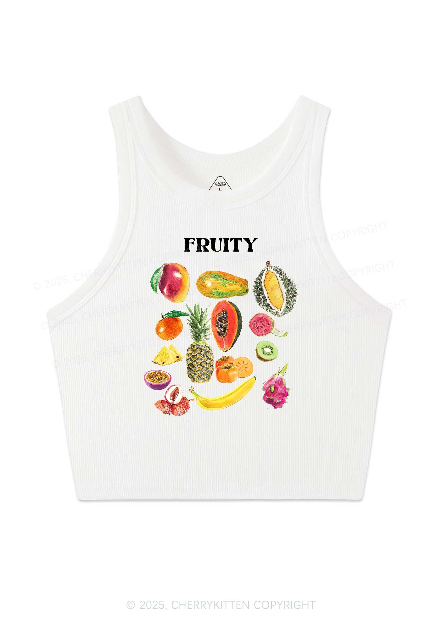 Fruity Y2K Crop Tank Top Cherrykitten