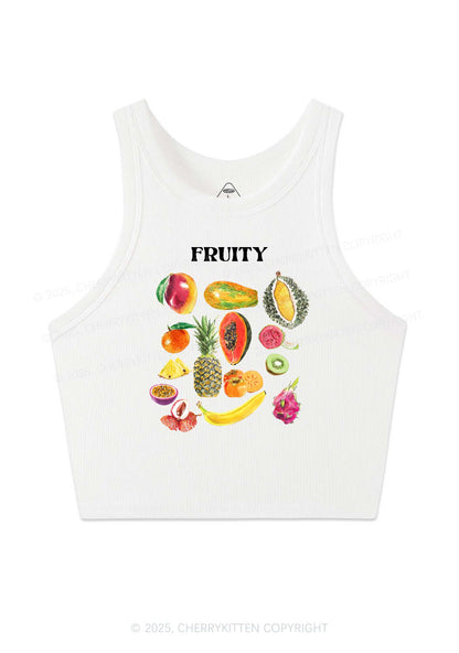 Fruity Y2K Crop Tank Top Cherrykitten