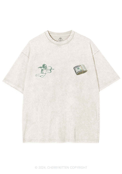Cupid Cash Y2K Valentine's Day Washed Tee Cherrykitten