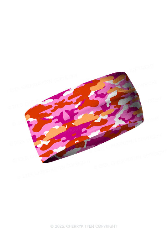 Lesbian Camouflage Pride Y2K Print Headband Cherrykitten