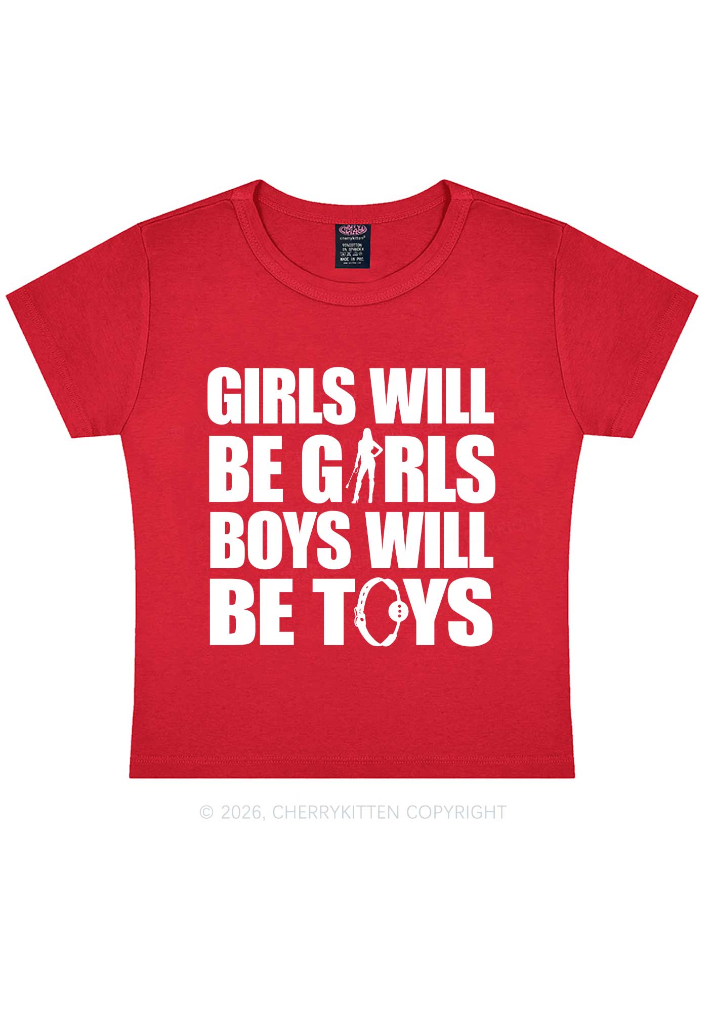 Girls Toys Y2K Baby Tee Cherrykitten