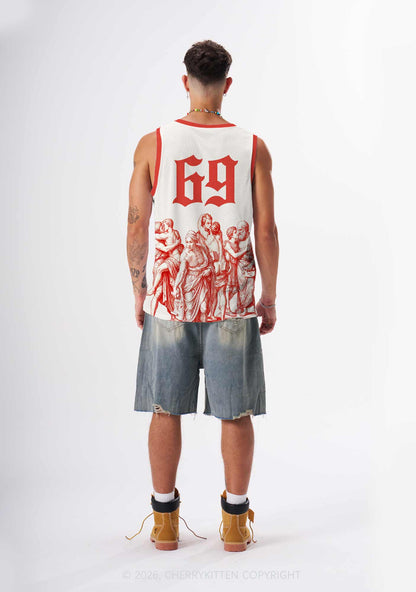 Ancient Greek Lovers Pride Y2K Sport Jersey Tank Cherrykitten