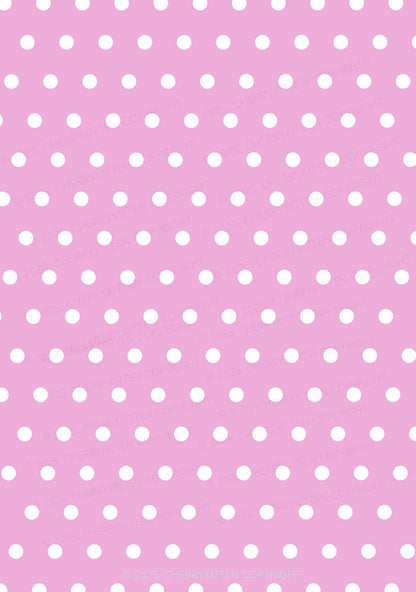 Pink And White Dots Y2K Print Bikini Set Cherrykitten