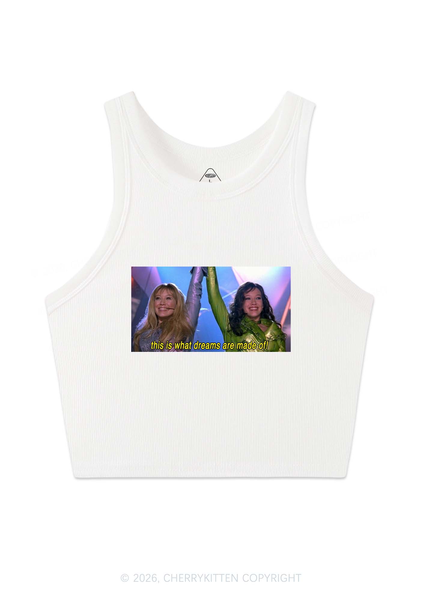 This Is What Dreams Are Y2K Crop Tank Top Cherrykitten