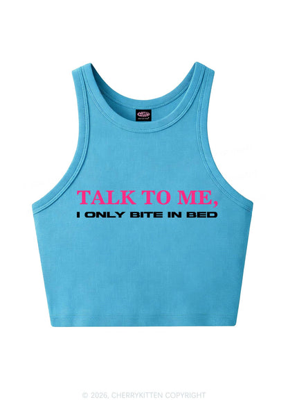I Only Bite In Bed Y2K Crop Tank Top Cherrykitten