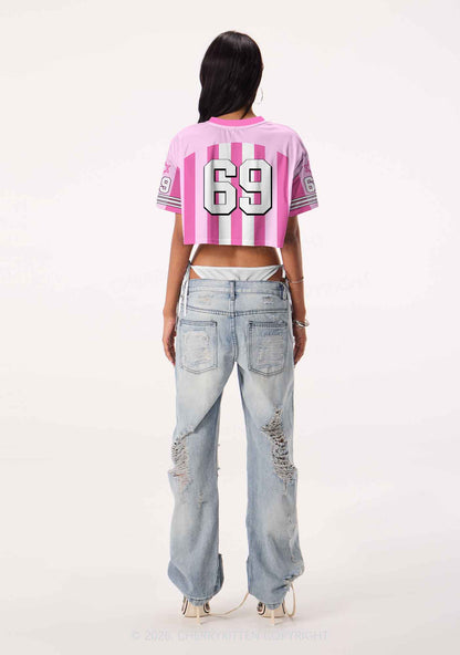The Carabiner Pride Y2K Crop Sport Jersey Shirts Cherrykitten
