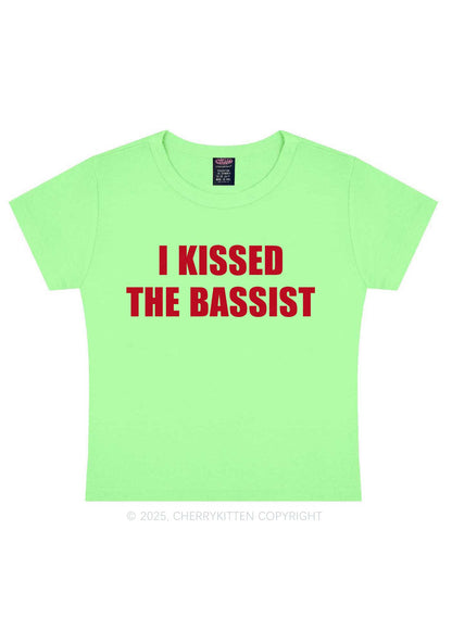 I Kissed The Bassist Y2K Baby Tee Cherrykitten