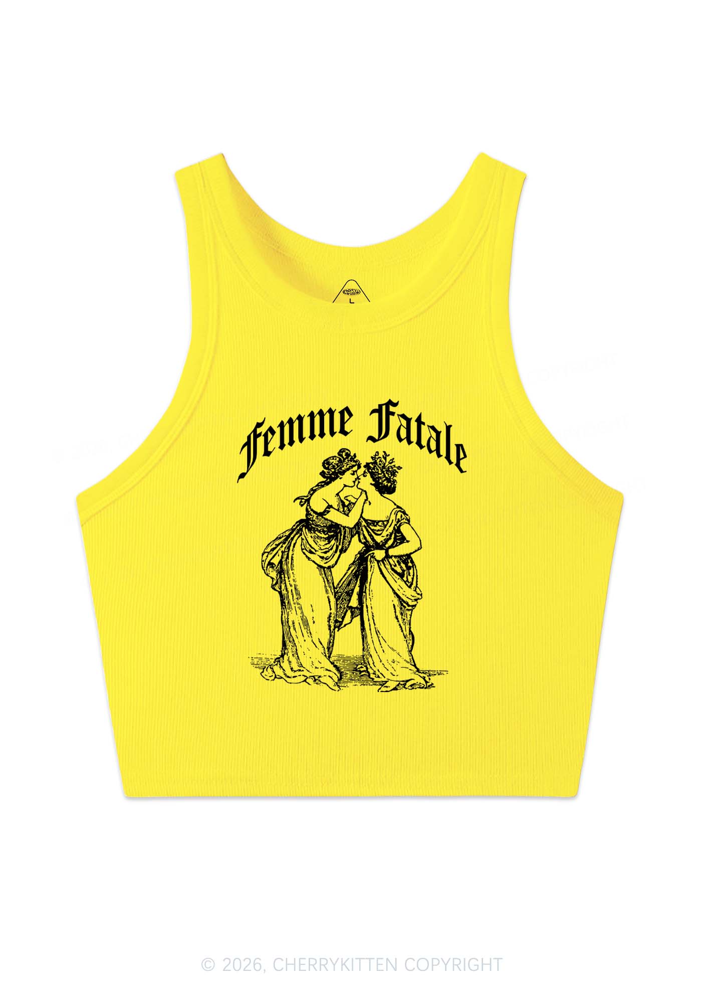 Femme Fatale Women Pride Y2K Crop Tank Top Cherrykitten