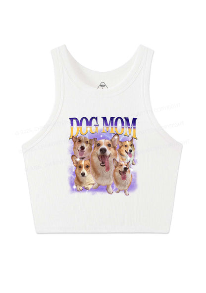 Custom Photo Dog Mom Y2K Crop Tank Top Cherrykitten