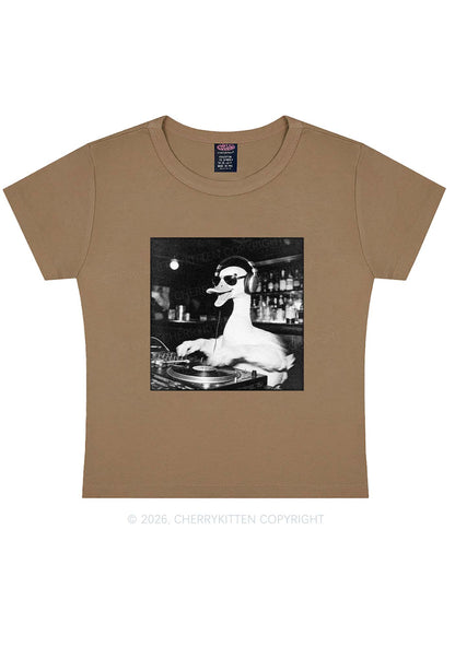 DJ Duck Y2K Baby Tee Cherrykitten