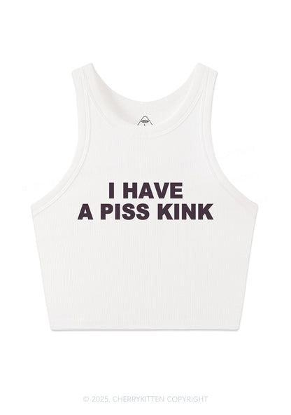 Piss Kink Y2K Crop Tank Top Cherrykitten