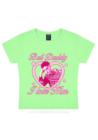 Custom Daddy I love Him Y2K Baby Tee Cherrykitten