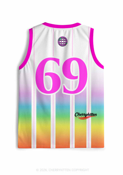 Be Gay Do Crime Rainbow Pride Y2K Sport Jersey Tank Cherrykitten