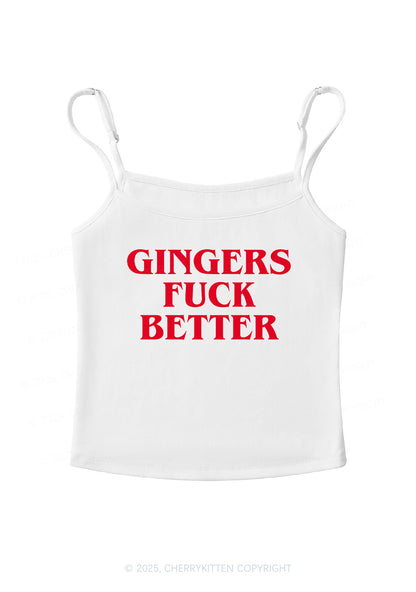 Gingers Fxxk Better Y2K Spaghetti Strap Cami Cherrykitten