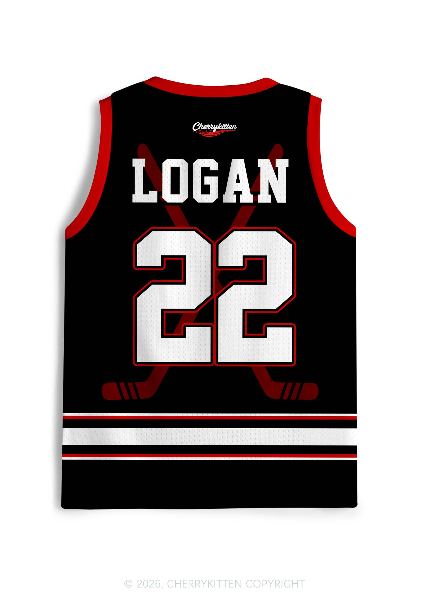 Hockey Player JL Y2K Sport Jersey Tank Cherrykitten