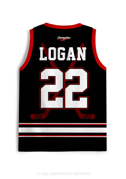 Hockey Player JL Y2K Sport Jersey Tank Cherrykitten