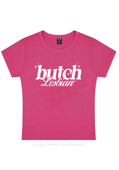 Butch Lesbian Y2K Baby Tee Cherrykitten